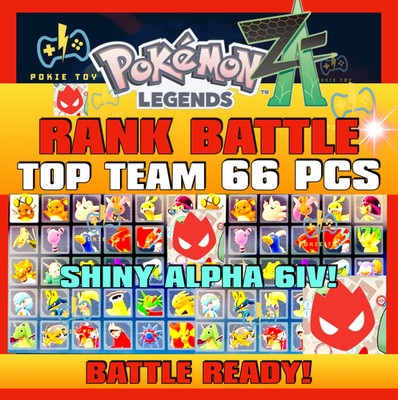 POKEMON LEGENDS ZA 6IV SHINY ALPHA POKEMON RANK BATTLE READY TOP TEAM BEST MOVES