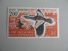 SOMALIE (Fr), zegel poste Aerienne/airmail 200F, plakker/MLH