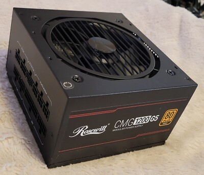 Rosewill CMG1200G5 PCIE 5.0, 80+ GOLD Full Modular Gaming Power Supply *NO BOX*