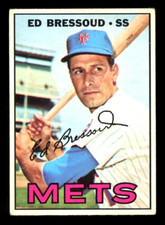 1967 TOPPS OPC O PEE CHEE MLB BASEBALL #121 Ed Bressoud VG-EX N Y METS Card