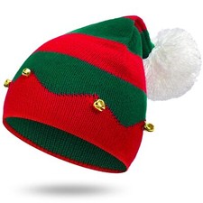 Christmas Elf Knitted Hat Xmas Baby Beanie Knit Hat for Chrildrn 1 to 6 Years...
