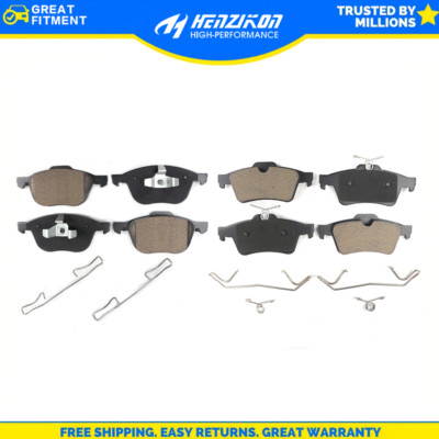 For 2007 - 2013 Mazda 3 Front & Rear Ceramic Brake Pads HZ1044+HZ1095