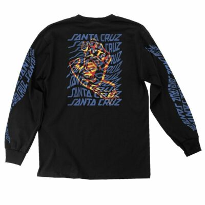 Santa Cruz SCREAMING VORTEX HAND LONG SLEEVE Skateboard T Shirt