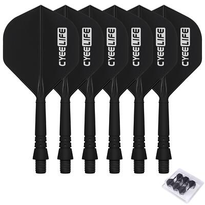 Cyeelife 6pcs Dart Flights and Shafts 2ba Professional ,new Dart Accessories Kit