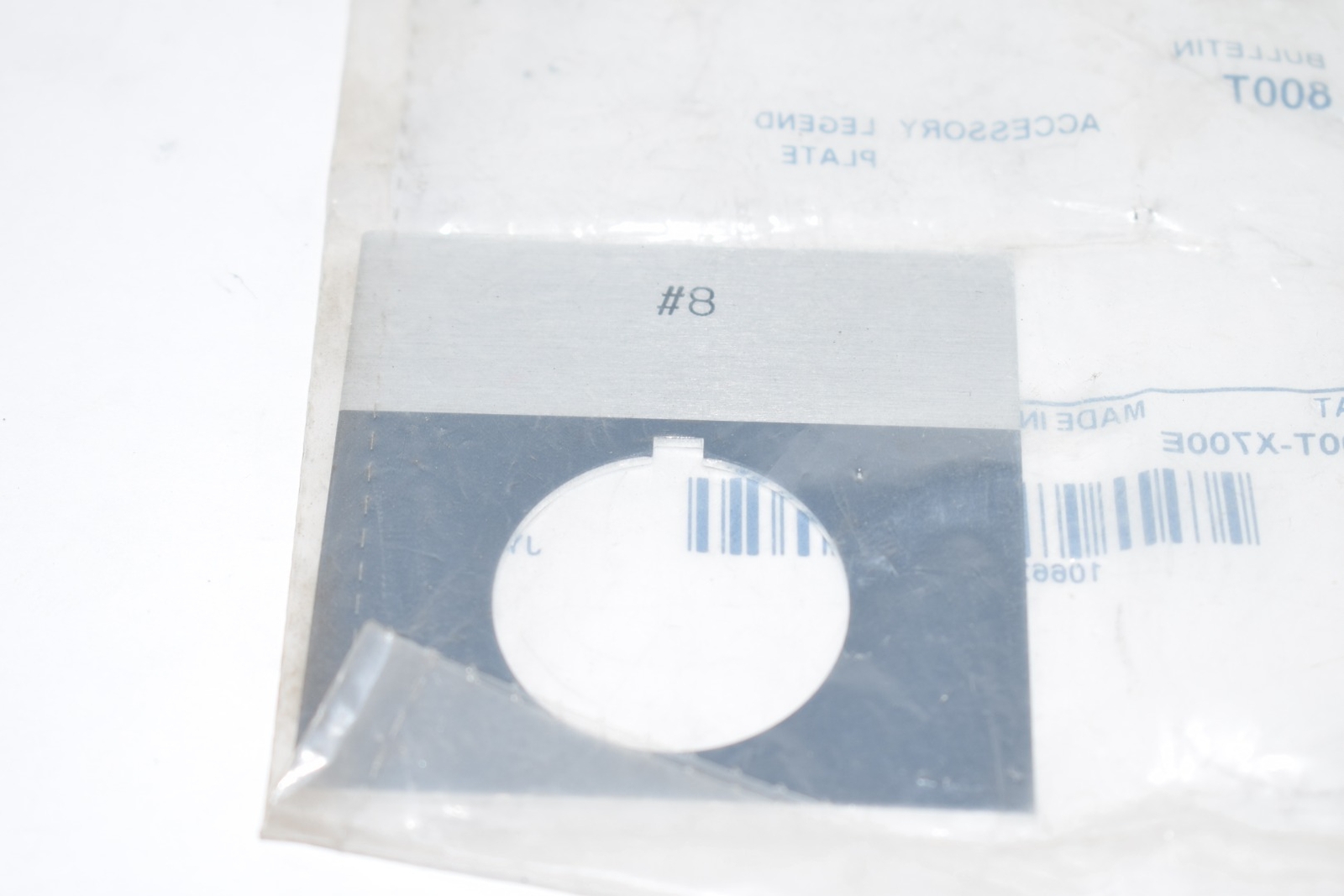 NEW Allen-Bradley 800T-X700 Legend Plate, 30mm, Automotive Size, Gray ...