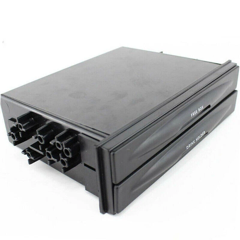 Universal Car Dash Trim Double Din Radio Pocket Kit Drink Cup Holder Storage Box Foto 4 de 4