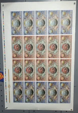 QMX Uncut Money Sheet of 20 Serenity Currency Notes-Movie Bank Heist