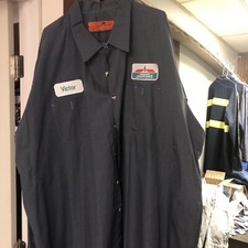 Vintage Mechanic Auto Shop Shirt Men's 5XL-RG Long Sleeve Excellent