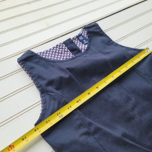 Gap Kids Girls Navy Blue Uniform Jumper Dress Sleveless Plaid M (8) - Picture 3 of 9