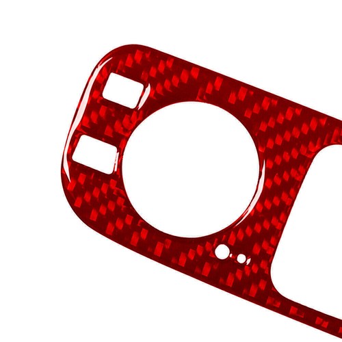 Red Carbon Fiber Interior Console Multimedia Knob Cover Trim For Dodge Durango - Picture 11 of 11
