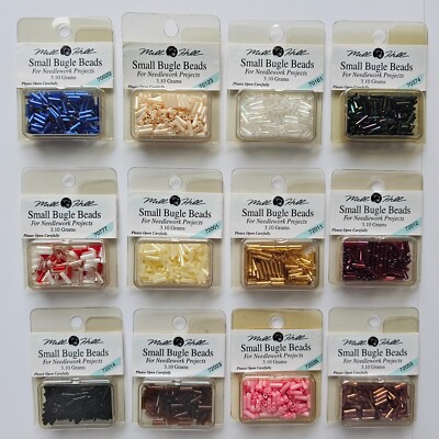 Mill Hill Small Bugle Beads 6 mm 11/0 3.10 Grams 70020 through 72053
