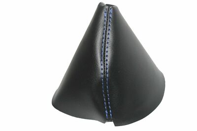 Black w/Blue Stitching Vinyl Manual Shift Boot For 90-96