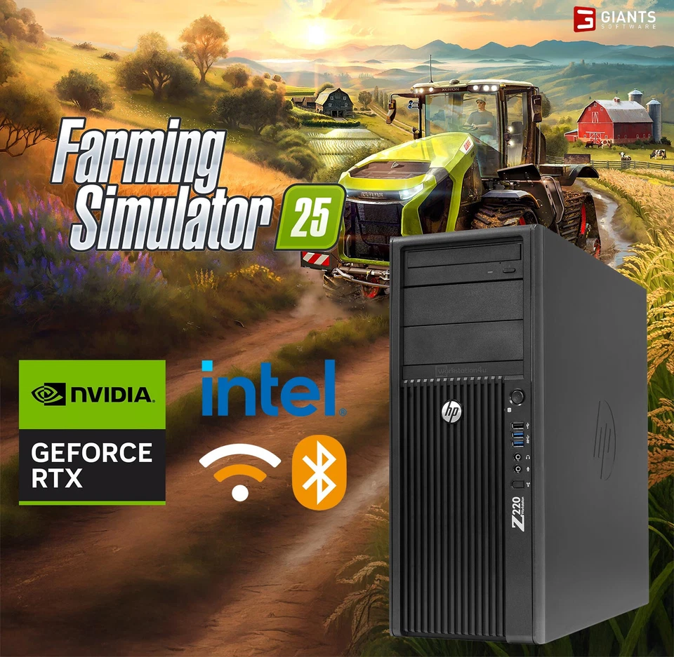 HP Gaming PC GeForce RTX 3060 12GB, Xeon E3-1270 16GB RAM, 256GB SSD, WiFi Win11