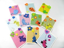 Set of 10 Children Thank You cards, folded A2 cards, 5.5"X4.25"
