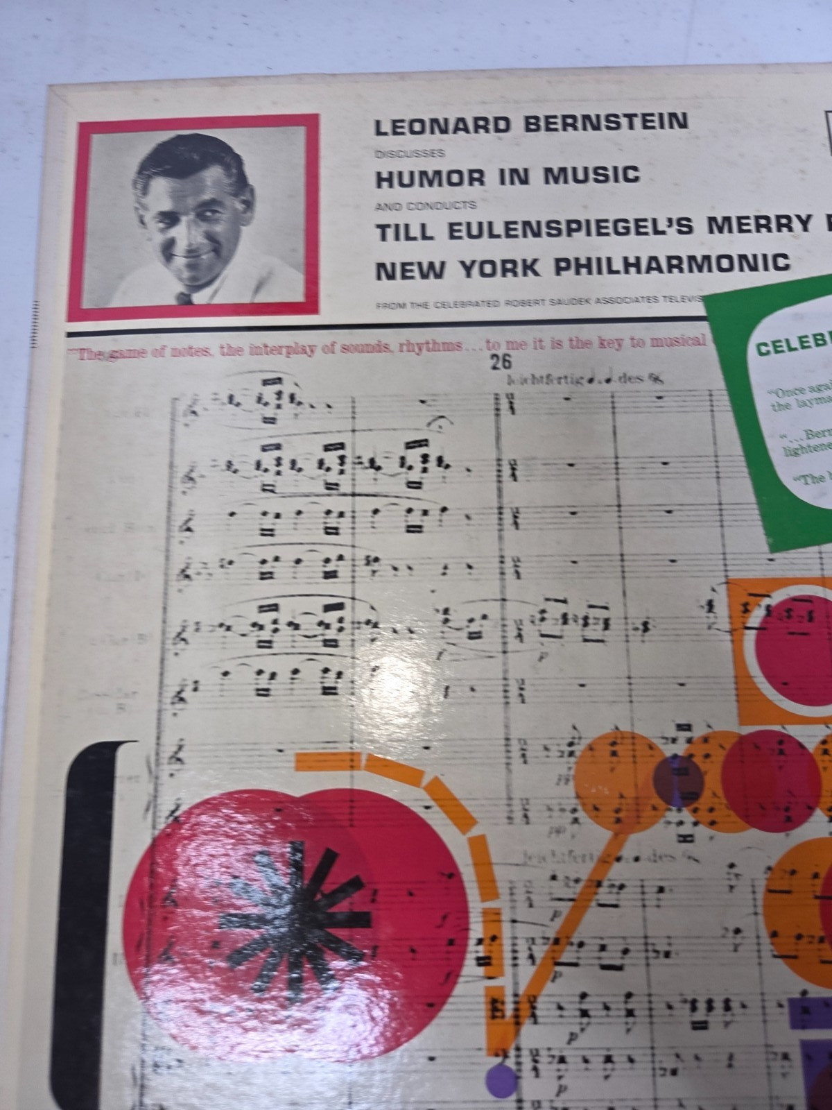 Leonard Bernstein Humor In Music Til Eulenspiegel's Merry Pranks - Columbia 1960 thumbnail 2