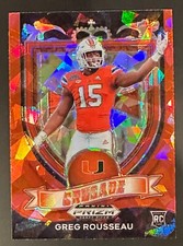 2021 Panini Prizm Draft Picks Football Rookies Cracked Red Ice - Pick A Card