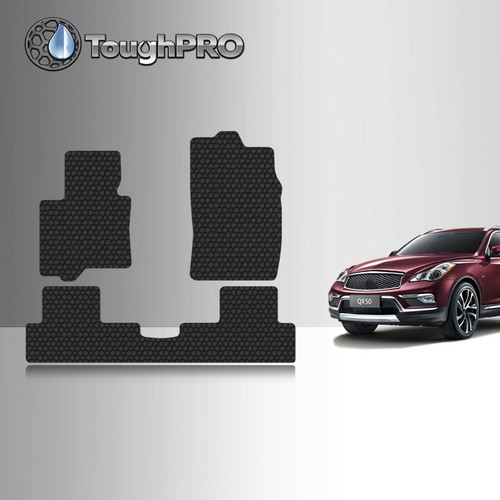 ToughPRO Floor Mats Black For Infiniti QX50 All Weather Custom Fit 2016