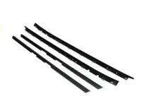 Door Wipe Sweep Weather-strip Felt Seal Kit 4 Pc Fits 84-89 Chevy Corvette C4