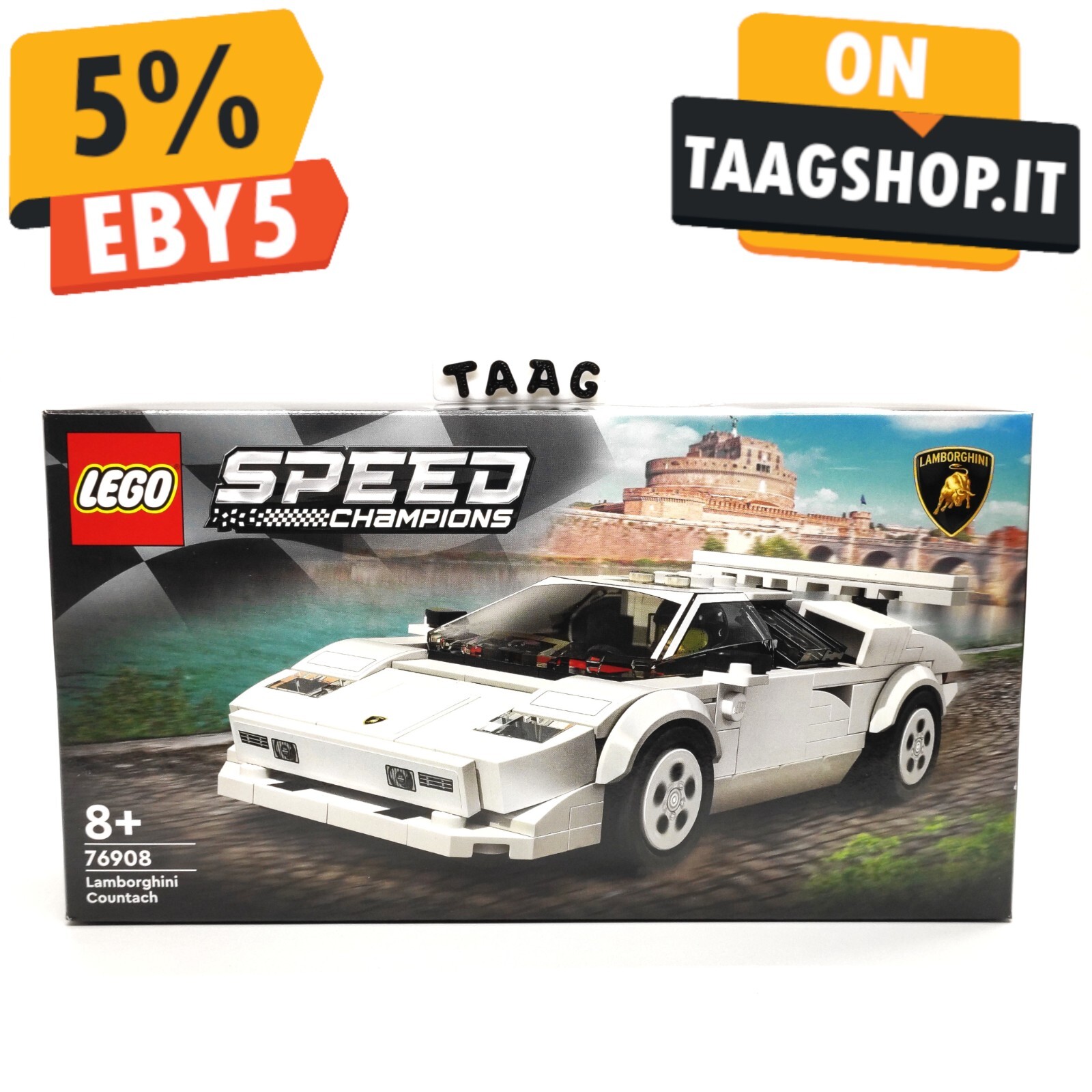 DISPONIBILE! LEGO 76908 Lamborghini Countach MISB - Consegna 24h