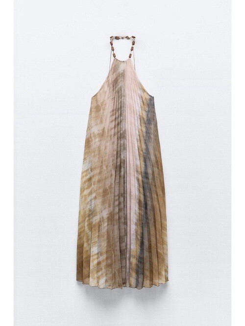 【里紗】 SPLIT LEATHER STRAPPY FLAT SANDALS - Sandy Brown | ZARA Canada