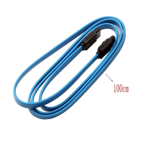 1M Straight III Cable Serial ATA Locking Latch 3.3ft Blue - Picture 3 of 5