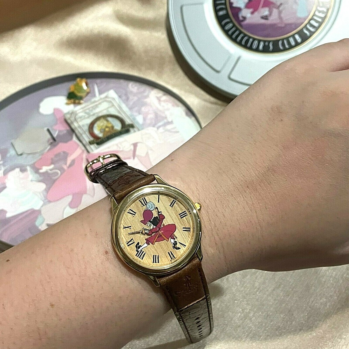 New Disney Watch Collectors Club Series III Peter Pan Captain Hook with Pin Peter Pan Tinker Bell Lantern 3 main image 3