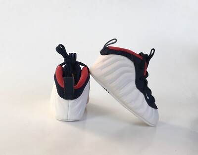 NIKE LITTLE POSITE ONE FOAMPOSITES OLYMPIC RED WHITE