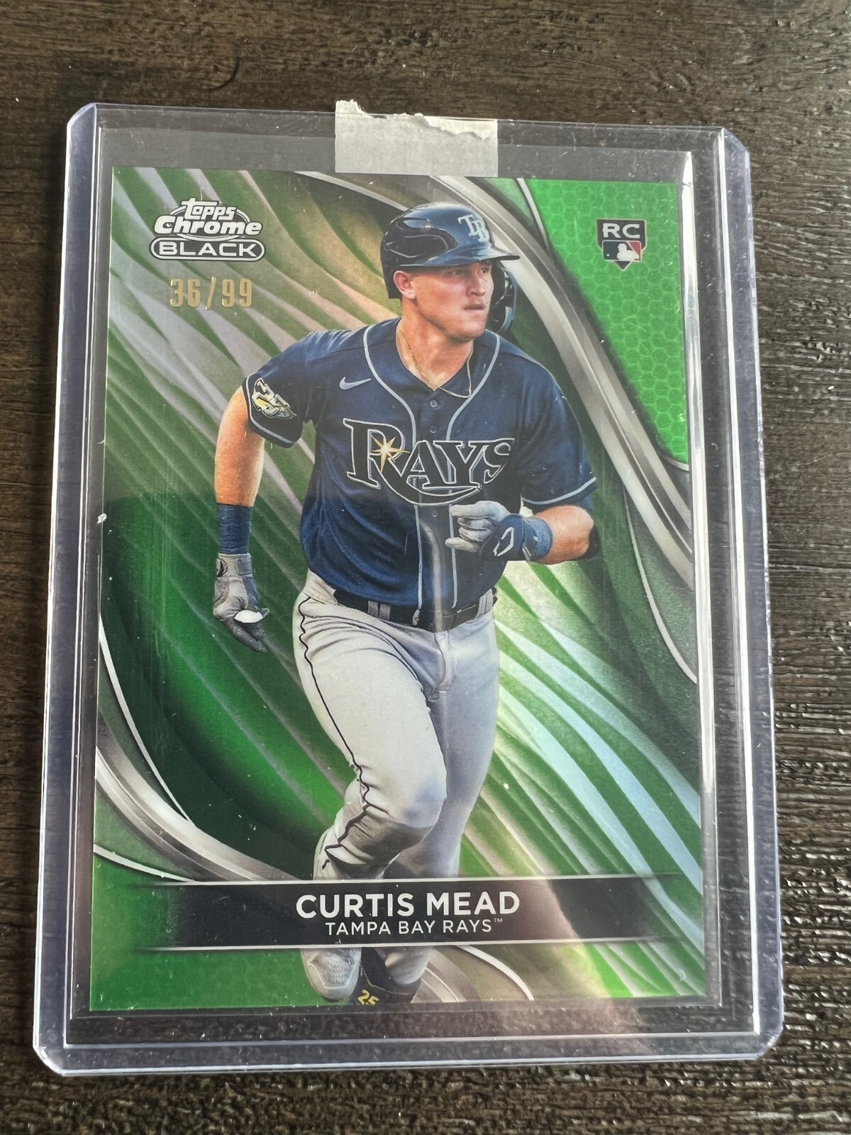 2024 Topps Chrome Black Green Refractor #27 Curtis Mead RC /99