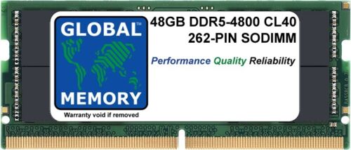 48GB DDR5 4800MHz PC5-38400 262-PIN SODIMM MEMORY RAM FOR LAPTOPS/NOTEBOOKS - Picture 1 of 1