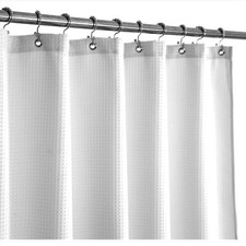 Eco-Friendly RV Shower Curtain - 47 x 64 Modern Waffle Design for Trailers