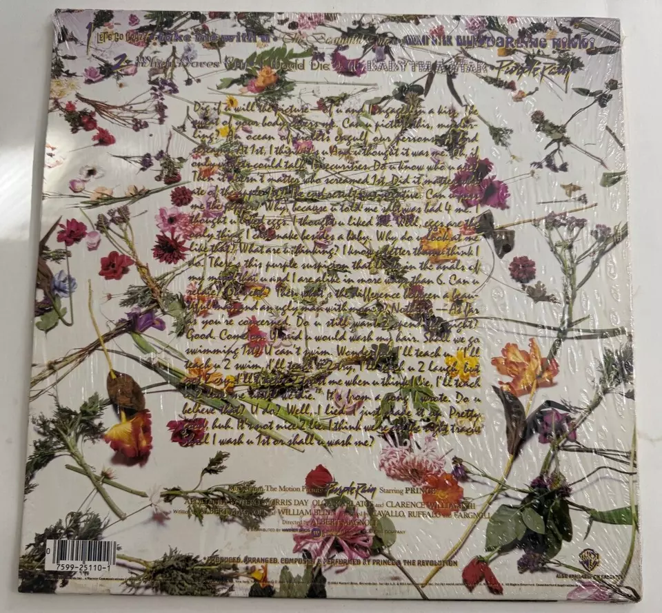 Prince LP "Purple Rain" Rare ~ PROMO ~ Purple Vinyl ~ Poster ~ Still Sealed NM - Image 2 of 3