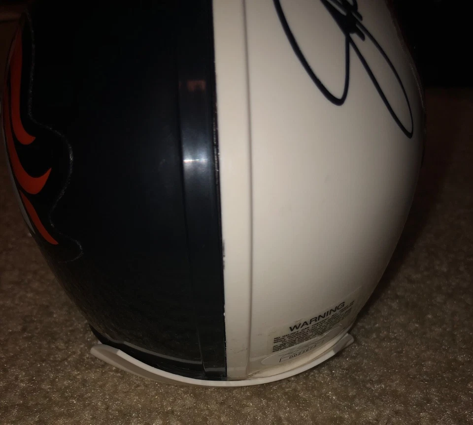 JOHN ELWAY SIGNED CUSTOM STANFORD CARDINAL MINI HELMET DENVER BRONCOS JSA - Image 4 of 4