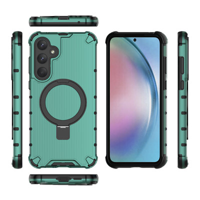 For Samsung Galaxy A55 A25 A34 A54 Magnetic Shockproof Phone Case With Kickstand