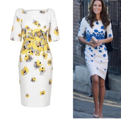 LK Bennett Lasana Dress ASO NWOT yellow floral