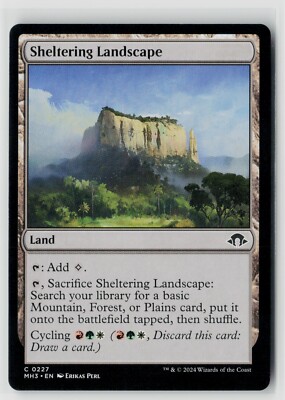 MTG Modern Horizons 3 Sheltering Landscape x4 NM Common