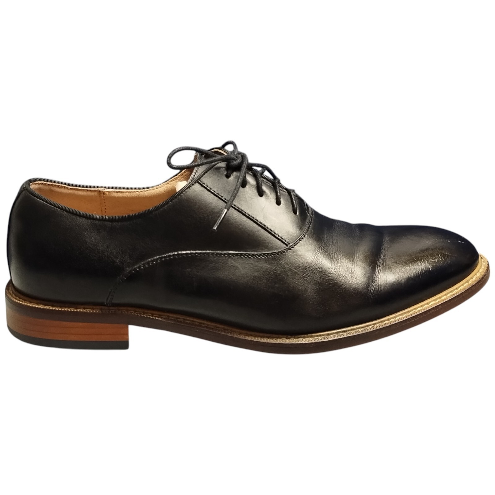 SAOLA Scarpe eleganti Aston grigio Leu Oxford uomo 11 5 nere tomaia in vera pelle 1006840