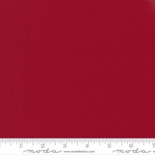 1yd x 42" 100 cotton Moda Bella Solids Country Red 9900 17