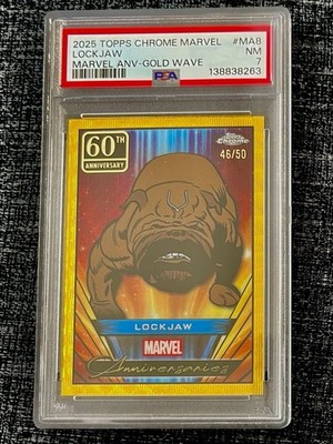 2025 TOPPS CHROME MARVEL MARVEL ANNIVERSARIES GOLD WAVE #MA8