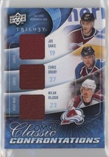 2009 Trilogy Classic Confrontations Chris Drury Jere Lehtinen Joe Sakic HOF 0i5j