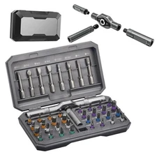 42 in 1 Magnetic Screwdriver Set, Multi Bit Ratcheting Screwdriver Set T 