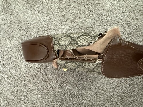 Gucci GG Supreme Jackie 1961 Small Shoulder Bag 636706 Used A Rank - Picture 10 of 12