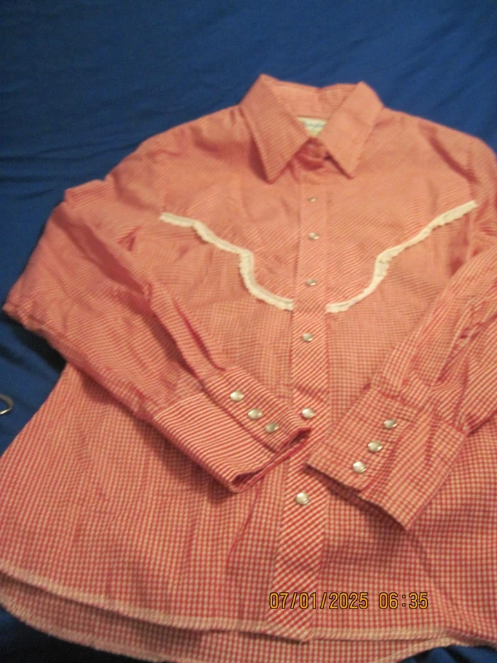 Camisas occidentales Wrangler vintage para dama Foto 3 de 4
