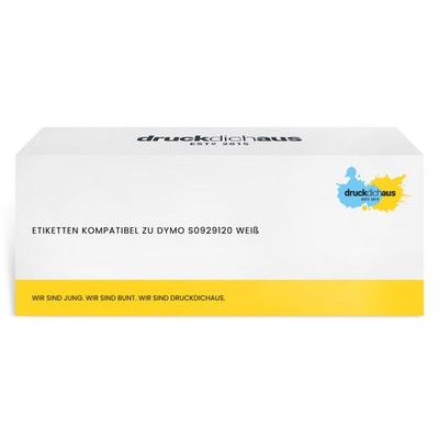 Etiketten kompatibel zu Dymo S0929120 weiß (25 x 25mm, 750 Stück)
