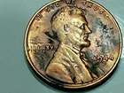 1944-D us copper penny - ms - rb - 3.1 - (error) WDDO-007 -E- in we -44- date -