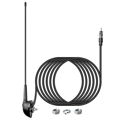 16 Inch AM/FM Universal Top/Side Mount Antenna for Vehicle Truck Boat ATV UTV...