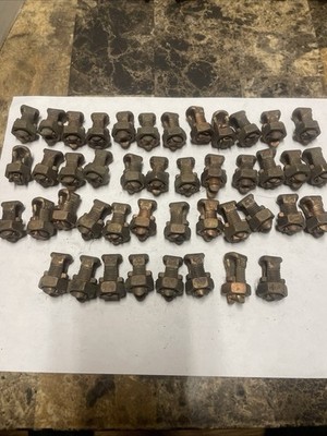 Burndy KS20 Copper Split Bolt Wire Connector  Lot of 50 New Old Stock
