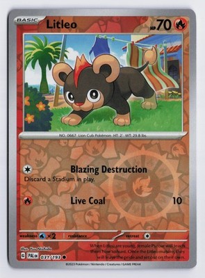 Litleo - PAL #031/193 SV02: Paldea Evolved Reverse Holofoil NM