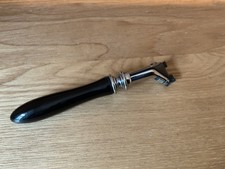 Geo F Trumper  Imitation  Ebony Warwick - Gillette Sensor Excel Razor Handle