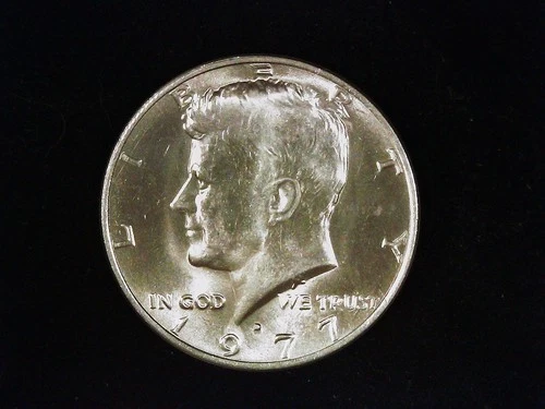 1977-D Kennedy Half Dollar AU+++ (1). Free Shipping!