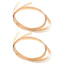 2 Bundles Bamboo Strips Decorative Materials Basket Weaving Tools Father Coil